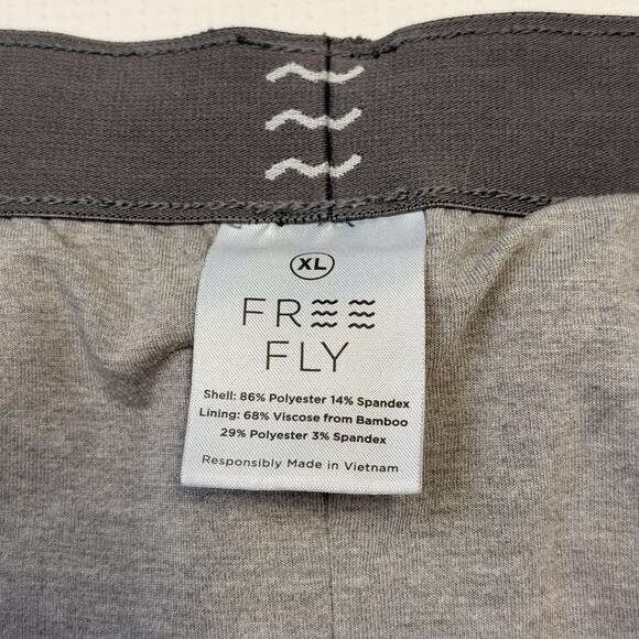 Free Fly Shorts Mens XL Black Breeze Lined Bamboo Liner Quick Dry Athletic Run - Picture 4 of 11